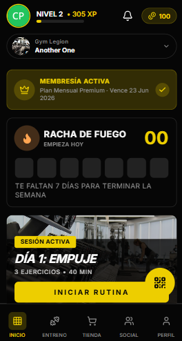 App móvil GymSystem